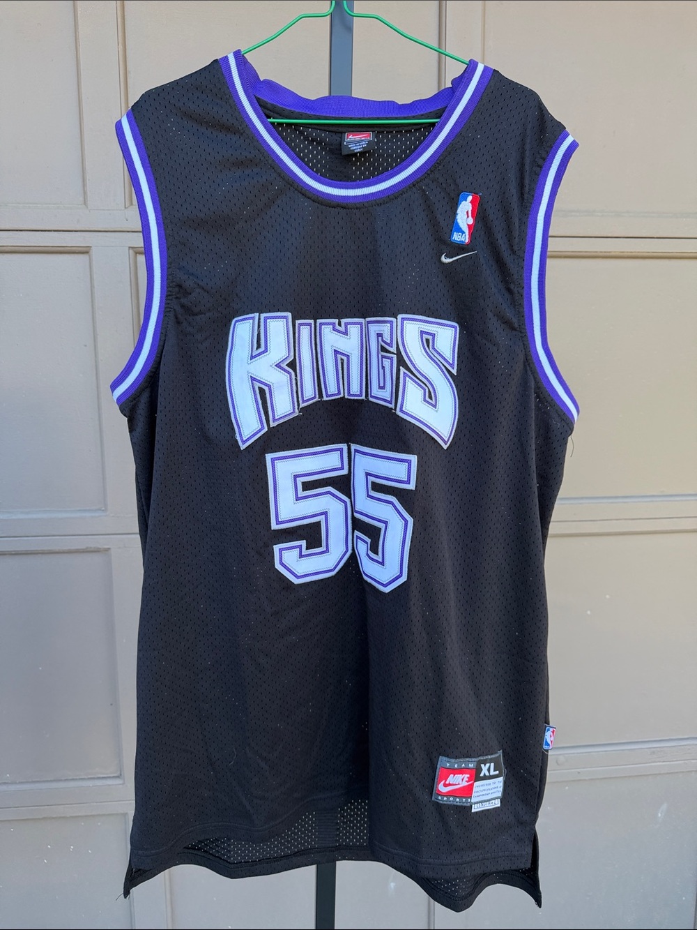 Jason Williams Nike Black and Purple Sacramento Kings #55 Jersey